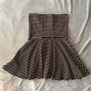 American Apparel Striped Skater Skirt
